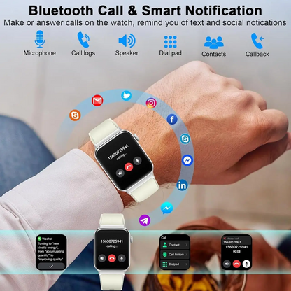 Smart Sports Watch – Bluetooth Calling & Multi Function Fitness Smartwatch