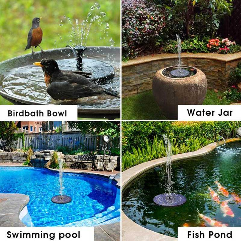 Solar Floating Bird Bath Fountain – Outdoor Garden Water Feature