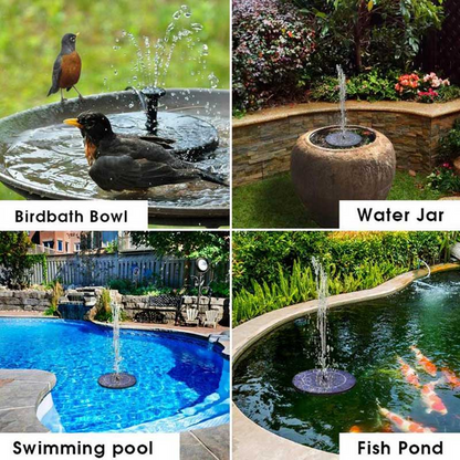 Solar Floating Bird Bath Fountain – Outdoor Garden Water Feature