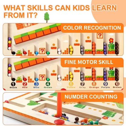 Montessori Magnetic Color & Number Maze – Educational Learning Toy for Kids