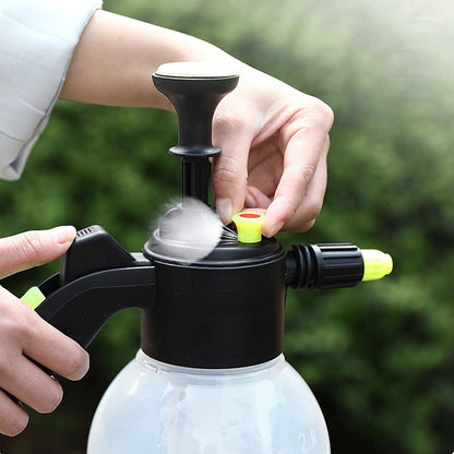 2L Hand Pump Foam Sprayer — Multi-Nozzle Cleaning Tool