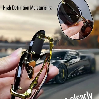 Rimless HD Sunglasses – Stylish Protection & Clear Vision