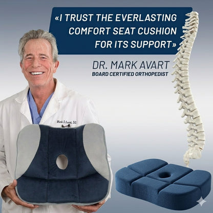 Orthopedic Coccyx Cushion – Comfort Support for Seat, Floor & Car