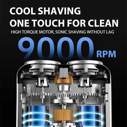 Portable Dual Ring Electric Shaver — Smooth Shave Anywhere
