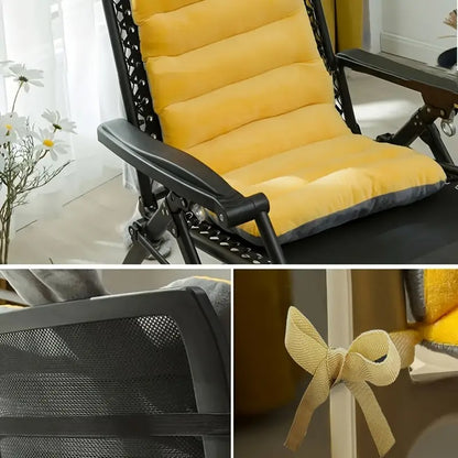 Solid Colour Thick Office Seat Cushion – Comfortable Chair Pad
