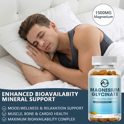 Magnesium Glycinate Softgels – Sleep & Relaxation Support (500mg)
