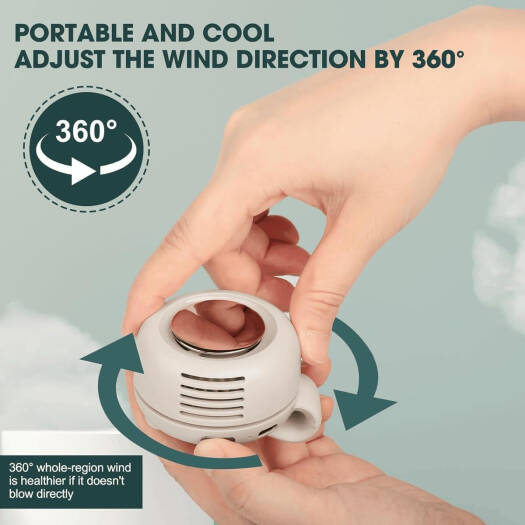 Mini Bladeless Fan – Portable Rechargeable Silent Cooling Fan