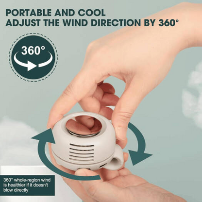 Mini Bladeless Fan – Portable Rechargeable Silent Cooling Fan