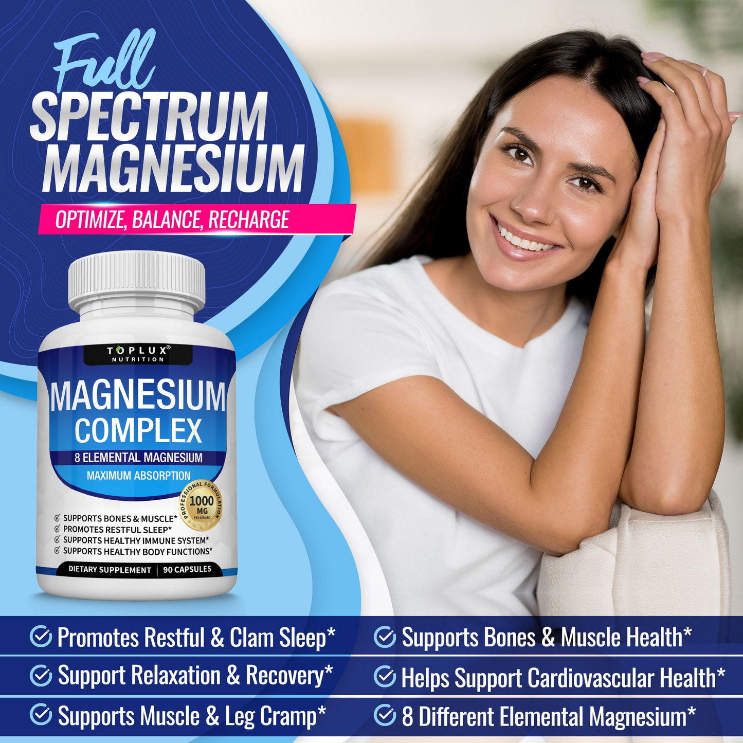 Magnesium Supplement for Muscle & Relaxation Support