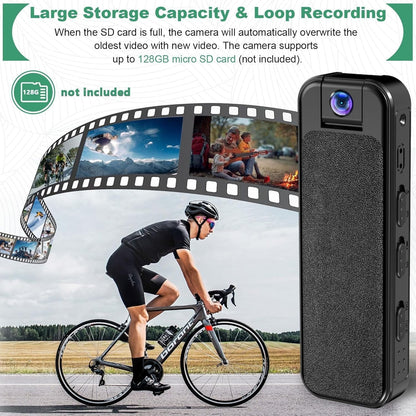 Portable HD Body Camera – Mini Video Recorder with Night Vision