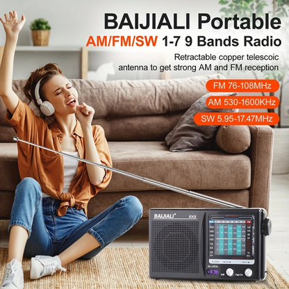 Portable Digital Display Radio – Compact & Clear Sound Anywhere