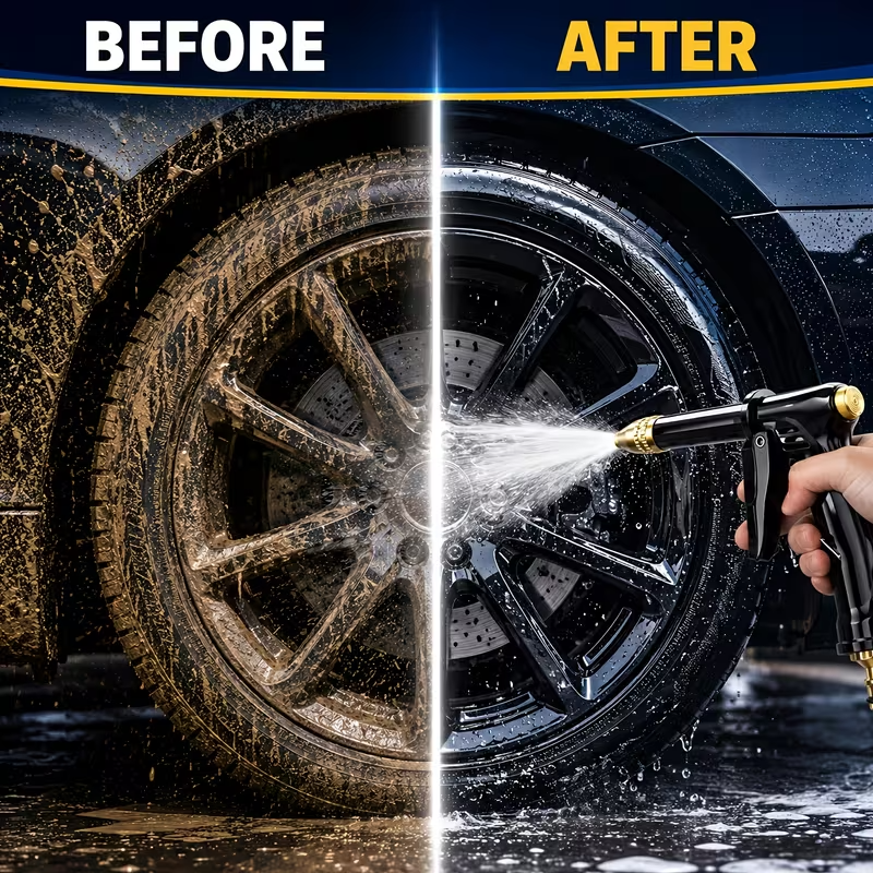 High Pressure Water Spray Gun – Multi Purpose Garden Watering & Car Wash Nozzle