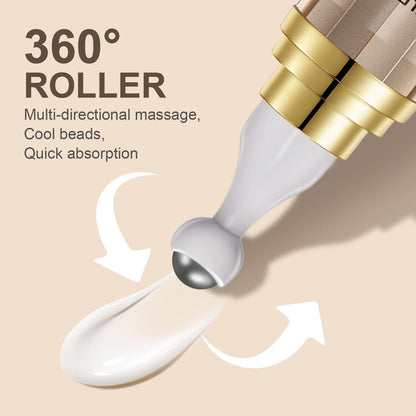 5% Caffeine Under Eye Serum Roller – 360° Cooling Eye Care