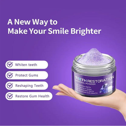 Purple Teeth Whitening Powder – Deep Cleansing & Stain Removal