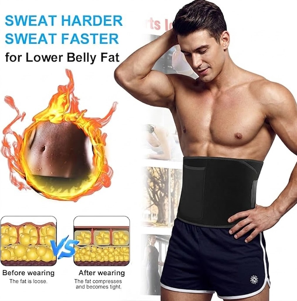 Breathable Abdominal Compression Belt – Waist Support for Fitness & Running
