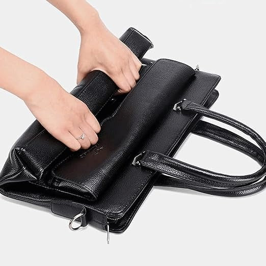 Men’s Retro Elegant Black Leather Bag