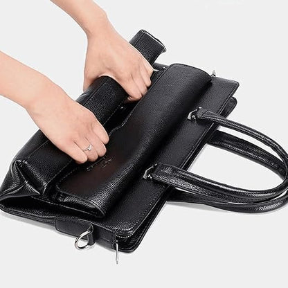 Men’s Retro Elegant Black Leather Bag