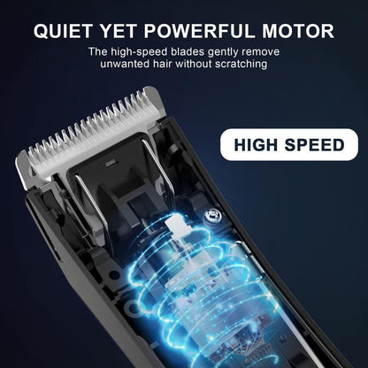 Professional Cordless Men’s Body Trimmer – IPX7 Waterproof & Precision Grooming