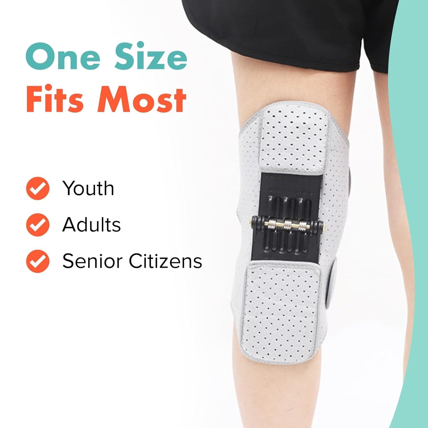 Adjustable Knee Booster Support – Patella Stabiliser & Sports Joint Protector