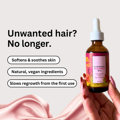 Cyprus Rotundus Hair Removal Care Oil – Gentle Skin Moisturizing & Daily Care Formula