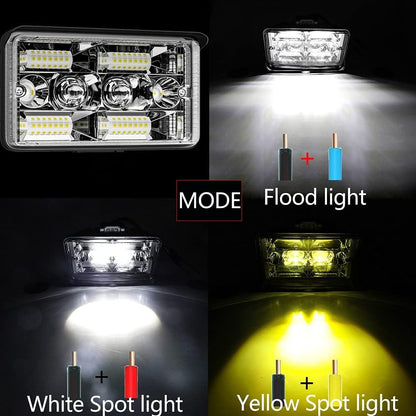 DXZ 3-Inch Laser LED Driving Light – Dual Color White & Yellow Work Light