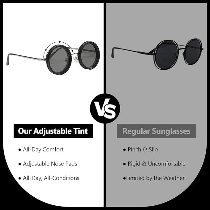 SunDial 9X Adjustable Polarized Sunglasses – Smart Vision for Every Light