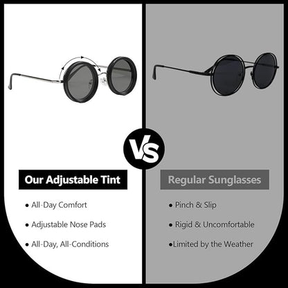 SunDial 9X Adjustable Polarized Sunglasses – Smart Vision for Every Light