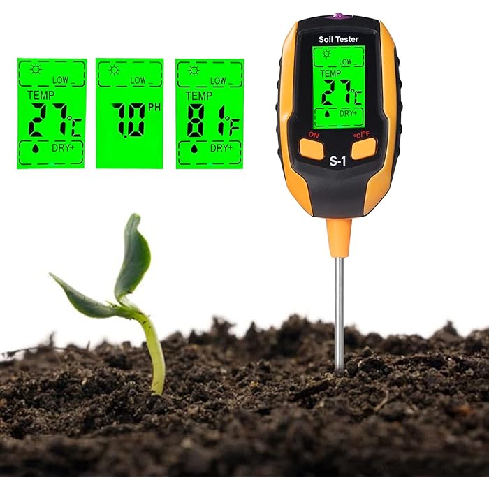 Digital 4-in-1 Soil Test Meter