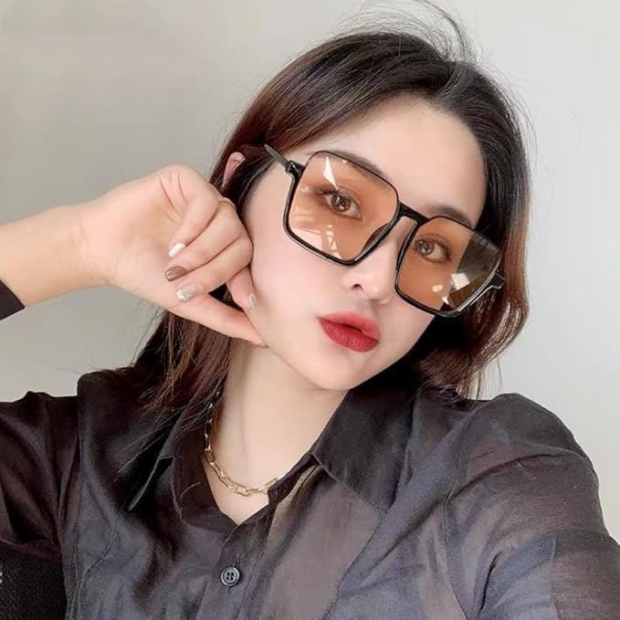 Women’s Tinted Lens Aviator Sunglasses – Fashionable All-Match Design