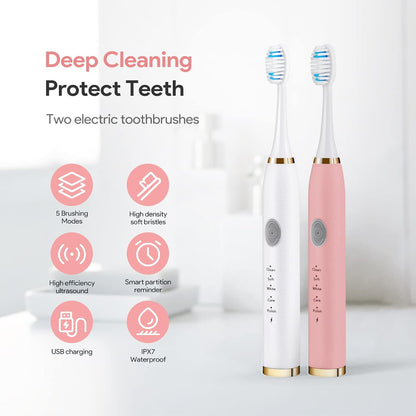 Sonic Electric Toothbrush – USB Rechargeable