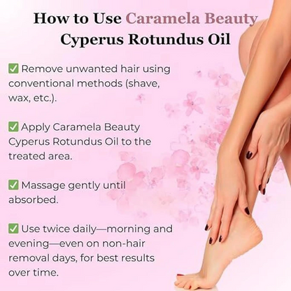 Cyprus Rotundus Hair Removal Care Oil – Gentle Skin Moisturizing & Daily Care Formula