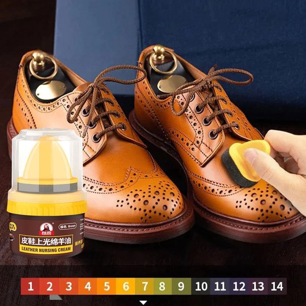 3-Pack (Black, Brown, Neutral) Leather Repair Cream Liquid Shoe Polish