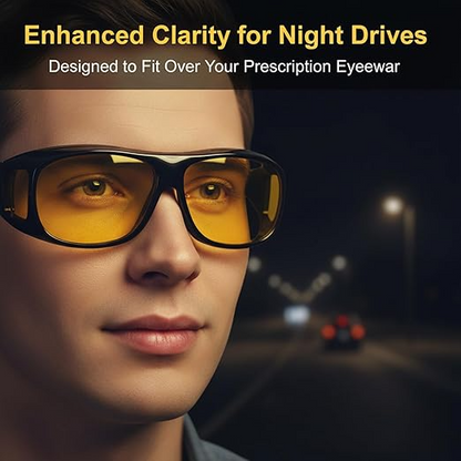 Men’s Night Vision Cycling Glasses – Driving & Outdoor Protection Goggles