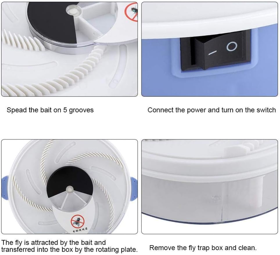 Home Automatic Fly Trap Silent, Eco-Friendly Fly Killer for Homes