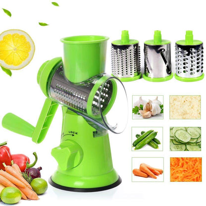 3-in-1 Rotating Cheese Slicer & Vegetable Grater