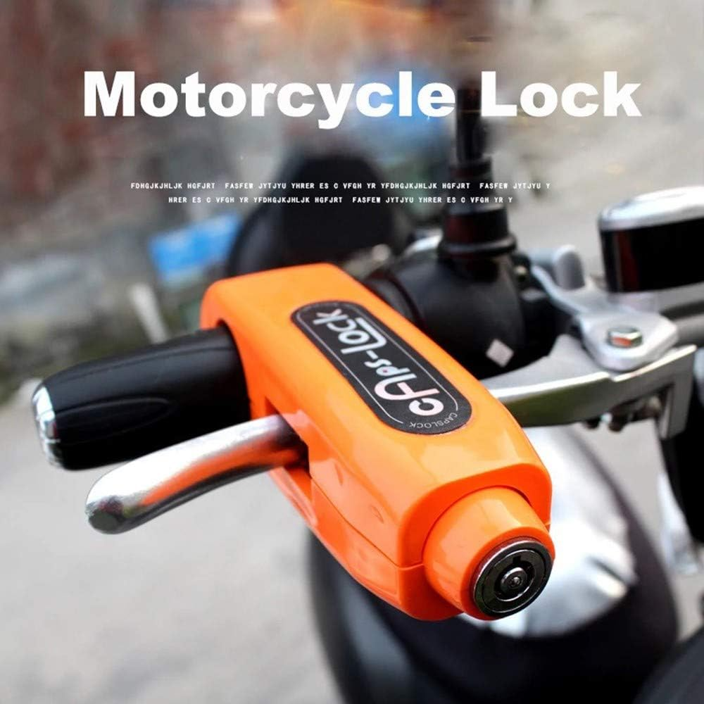 Electric Bike & Motorcycle Handlebar Lock – Anti-Theft Grip Lock with Horn Cap Design