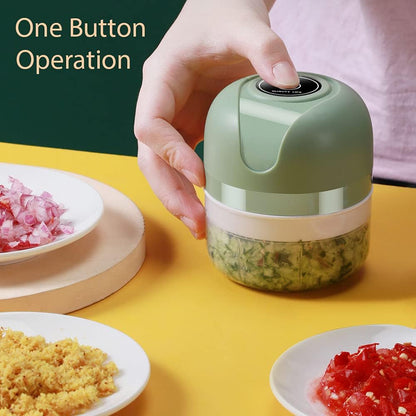 Electric Food Chopper Garlic Crusher