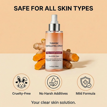 Turmeric Exfoliating Body Spray – Hydrating & Moisturizing Skin Care Spray