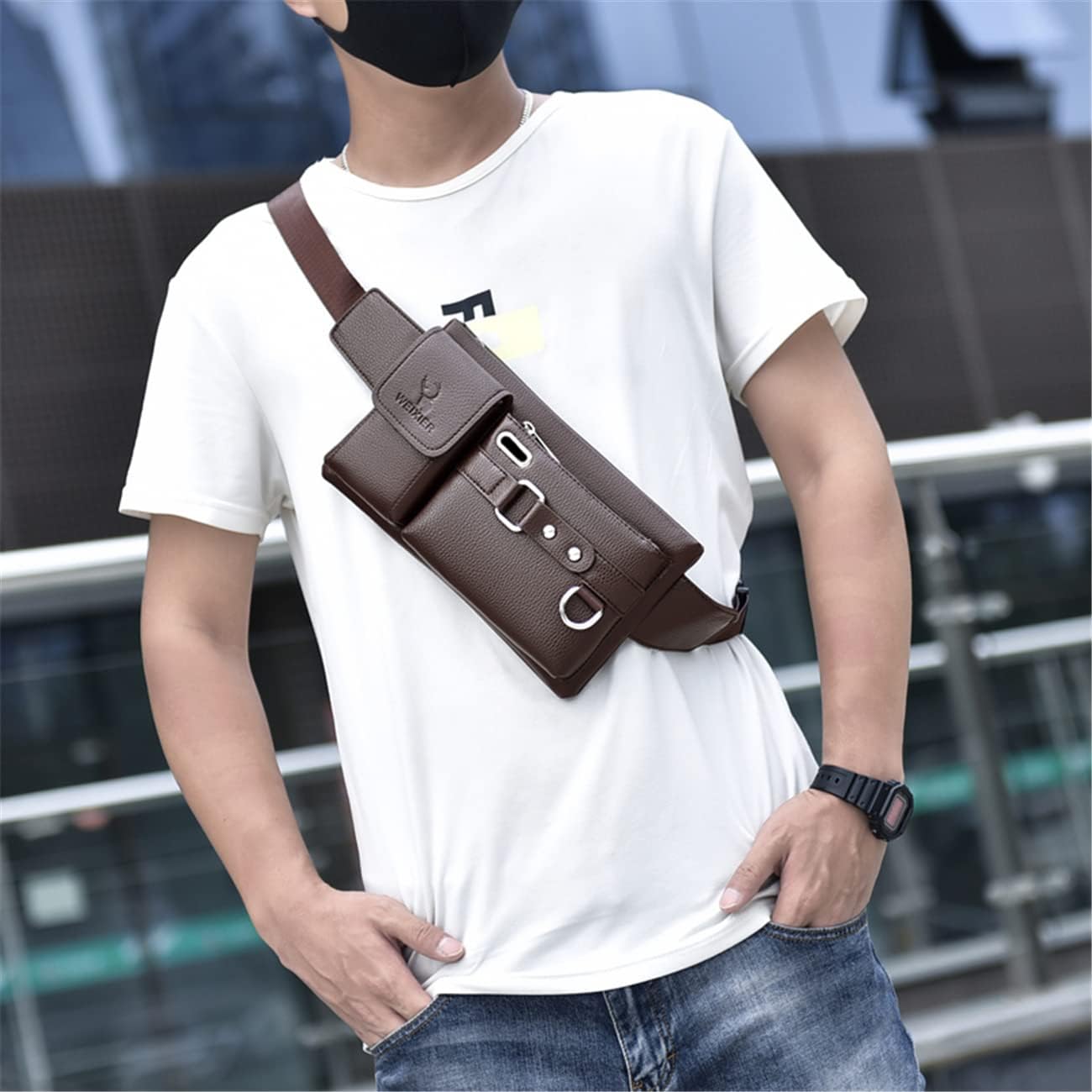 Men’s Outdoor Waist Bag – Durable, Spacious & Comfortable