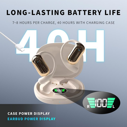 Wireless Bluetooth 5.3 Sports Earphones – Waterproof Over-Ear Stereo Earbuds with Mic