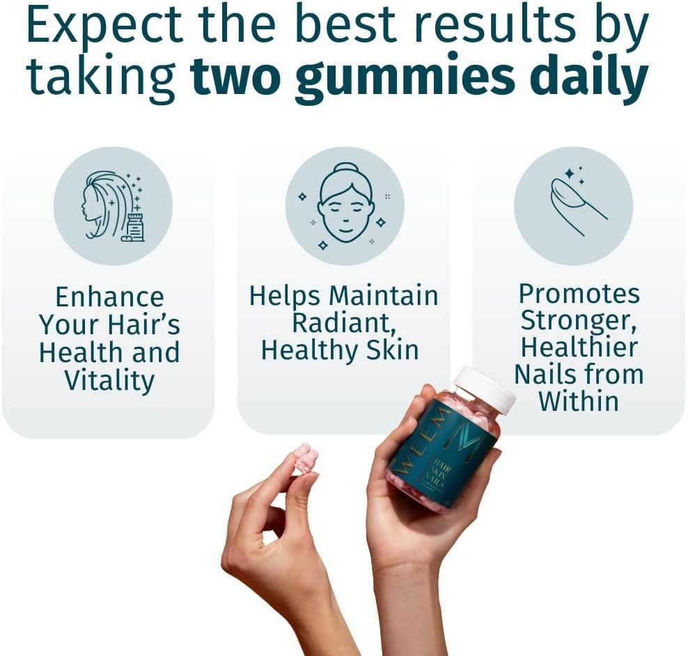 Plant-Based Beauty Gummies - Stronger Hair, Glowing Skin & Healthy Nails