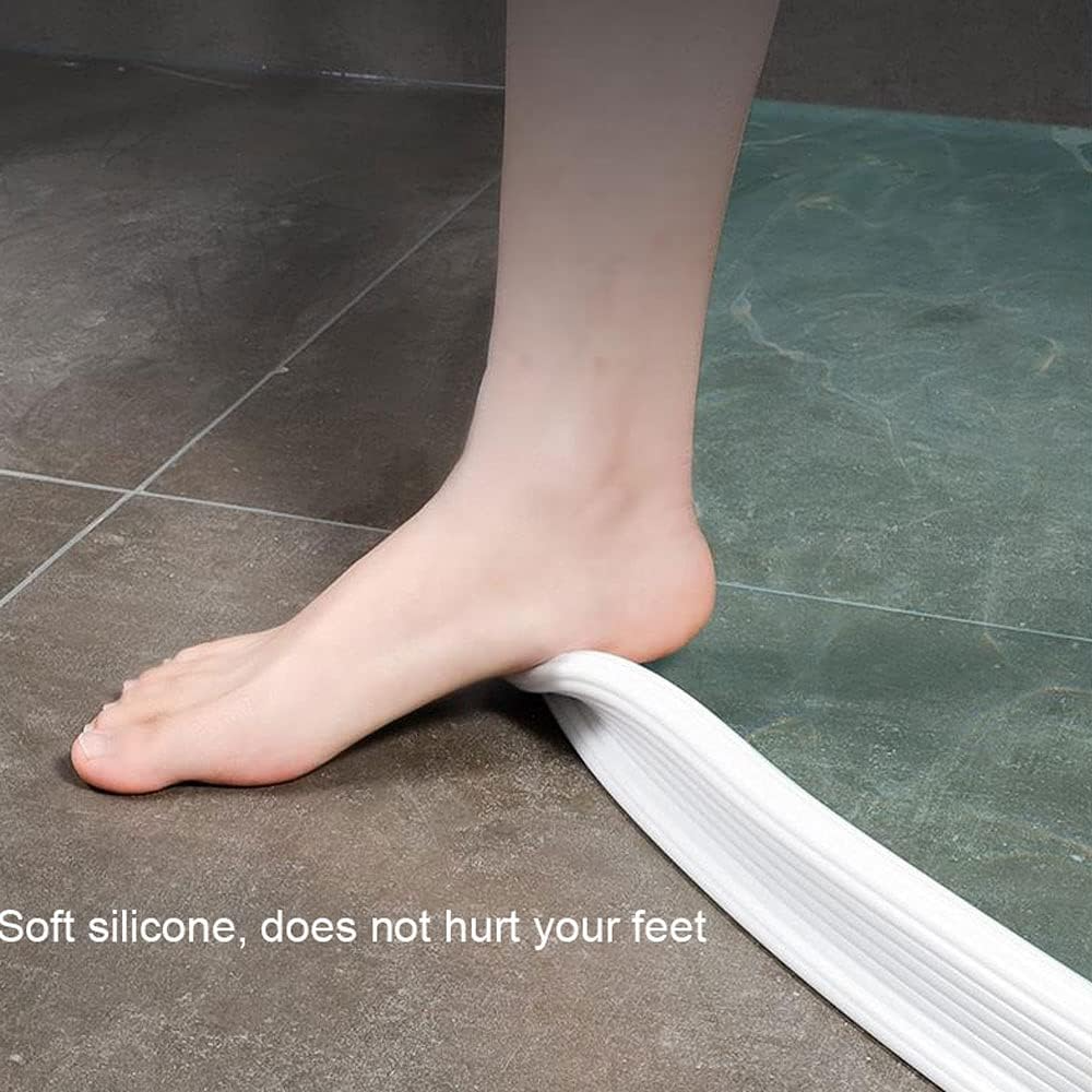 Waterproof Silicone Shower Strip – Self Adhesive Bathroom Water Stopper