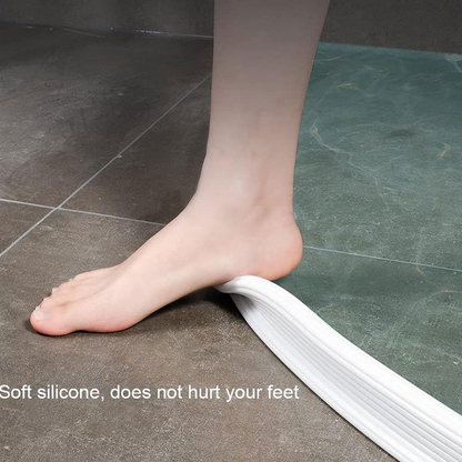 Waterproof Silicone Shower Strip – Self Adhesive Bathroom Water Stopper