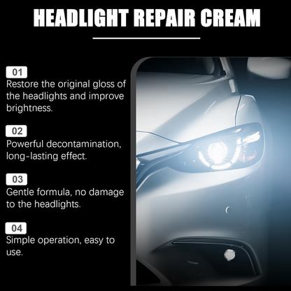 Headlight Repair Paste – Anti-Yellowing & Polishing Restorer