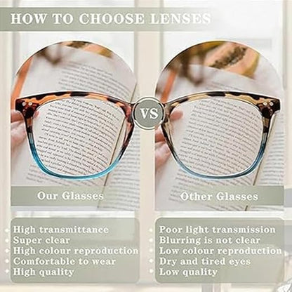 Unisex Leopard Color-Changing Presbyopia Glasses – Anti Blue Light Eyewear