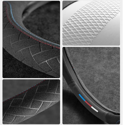 Soft Suede Steering Wheel Cover – Comfort, Grip & Style for All Cars