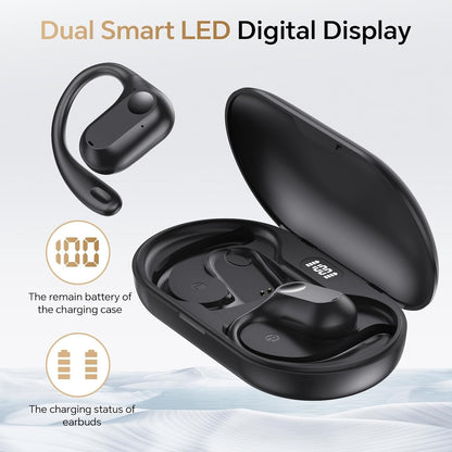 Waterproof Open-Ear Headphones – AI Translation & Wireless Comfort