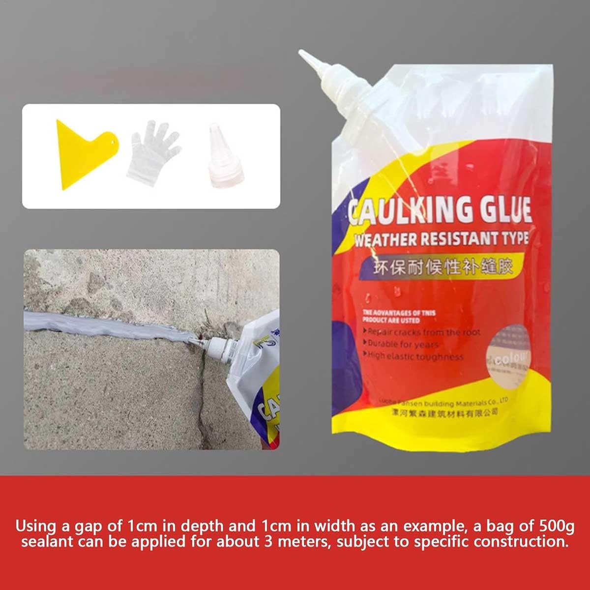 Slab Concrete Crack Waterproof Repair Sealant