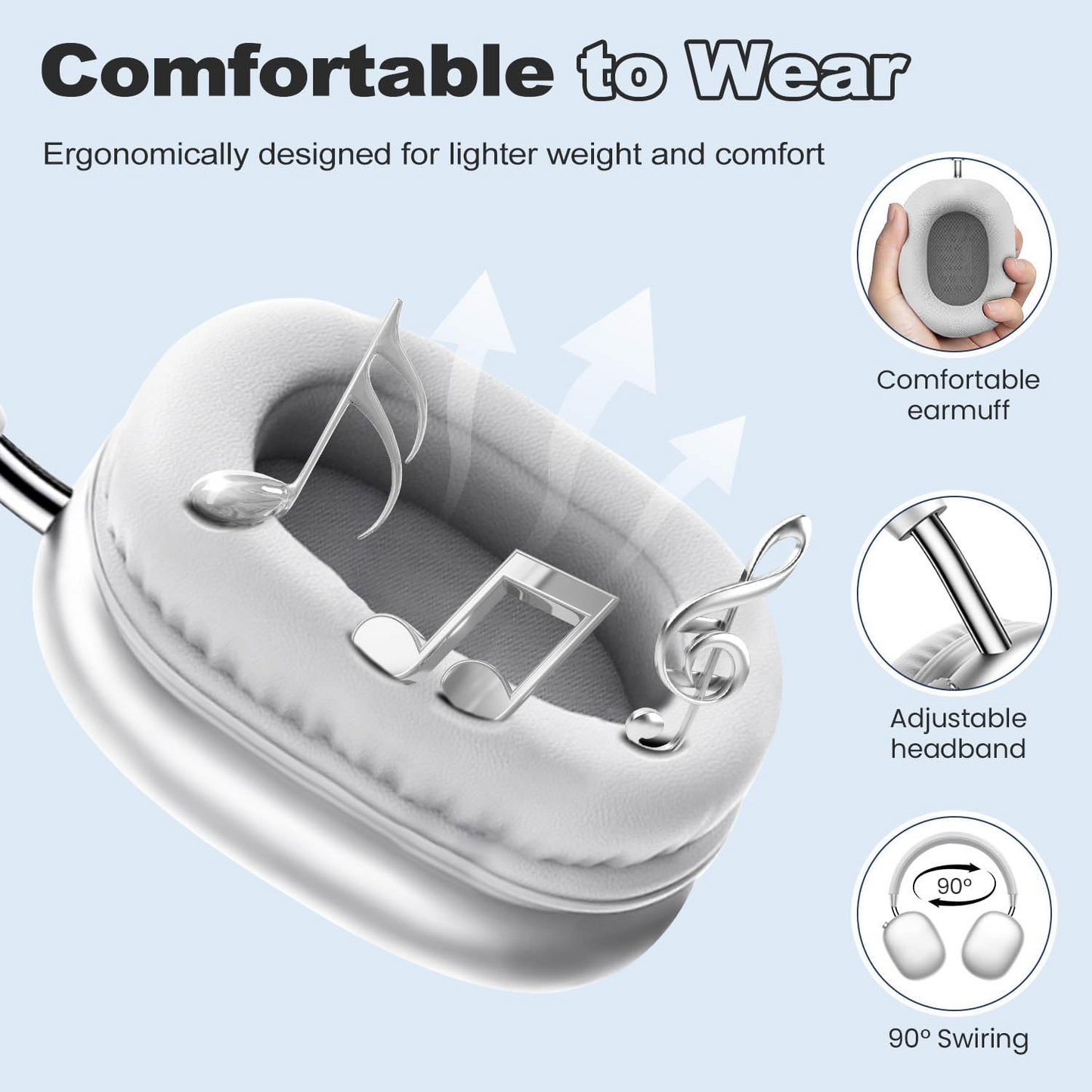 Max Fashion Headphones – Wireless Bluetooth Rechargeable