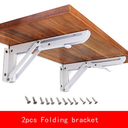 Smart Folding Shelf Bracket — Strong Wall Support